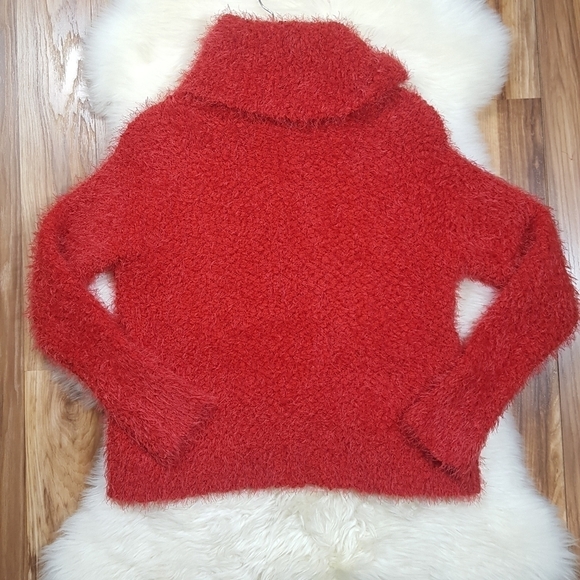 Cupcakes and Cashmere Red Cowl Neck Sweater - Picture 2 of 10